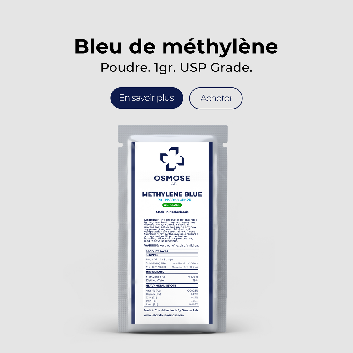 Bleu Lab Bleu de Méthylène - Osmose Lab